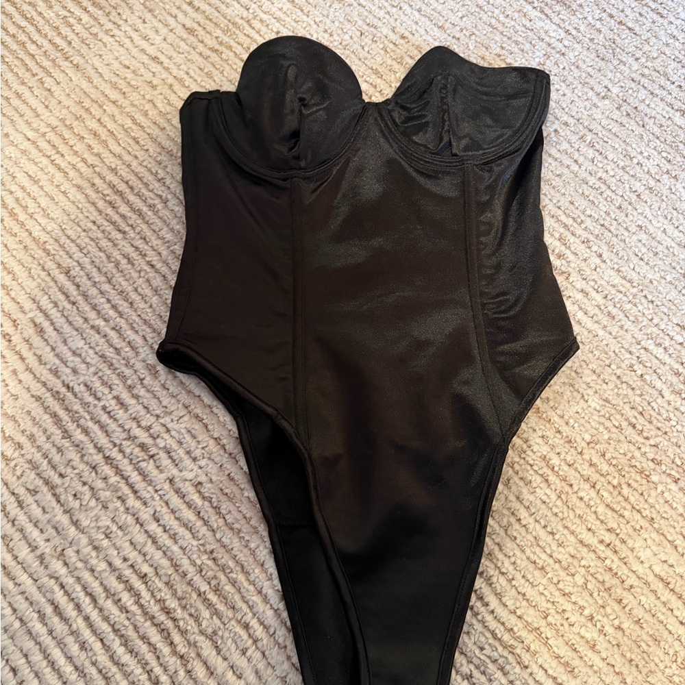 PLAYBOY Chic Black bodysuit vintage 90s